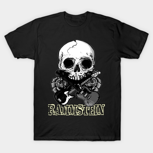 skull Rammstein T-Shirt by DelSy